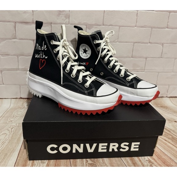Converse Chuck Taylor All Star High Made with Love Size 9 Women's - Picture 1 of 12